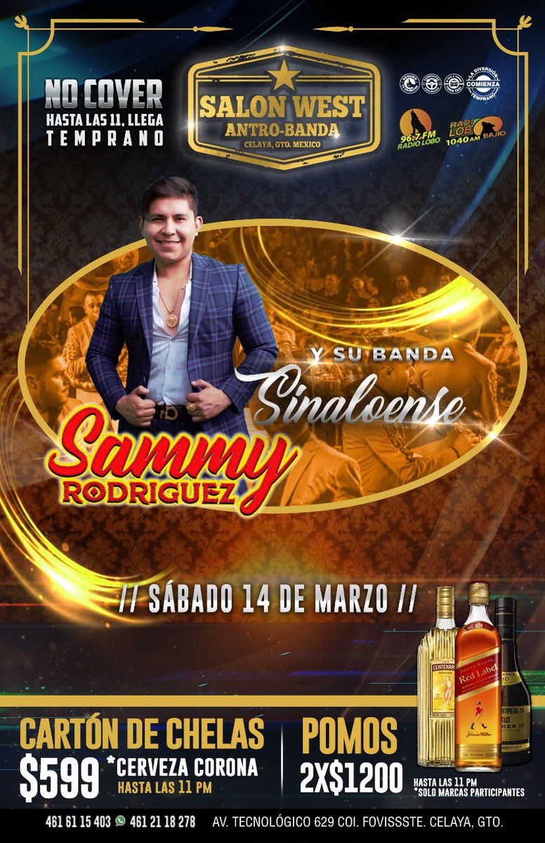 PORQUE NOS TENEMOS QUE DIVERTIR TE ESPARAMOS HOY SABADO SE PONDRÁ CON MADRE LAS MEJORES PROMOCIONES PARA TI 🍻 🍻 🍻 🍻 🍻 🍻
CHECALO!!!!!! A PARTIR DE LAS 9 :30 NO COVER ANTES DE LAS 11 :00