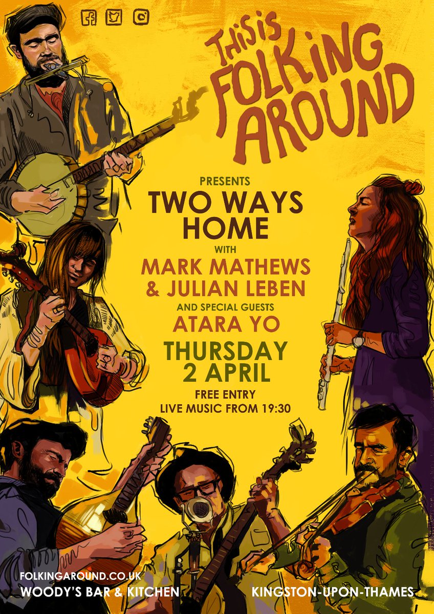 Currently, this gig is still happening, which is ACE because it's one of my favourite places in London to play! So, assuming #COVID19 doesn't try &amp; get in to watch some amazing musical talent, get it in the old diary &amp; I'll see you there...with nice clean hands! <a href="/folkingarounduk/">Folking Around</a>