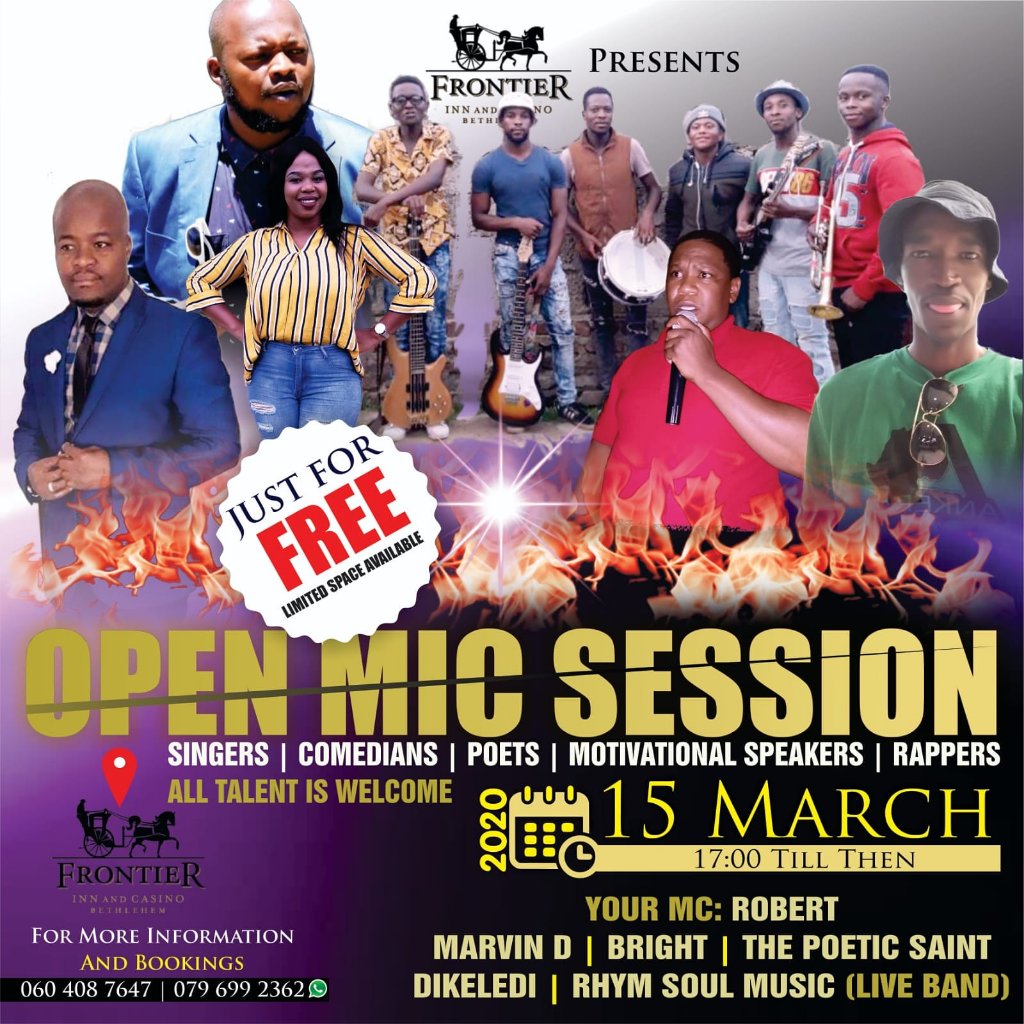 MohanoeMohapi's tweet photo. this evening we at Frontier Inn and Casino ❤❤❤❤❤ COME CHILL WITH US AND ENJOY POETRY AND COMEDY https://t.co/AtYgrjoQOb