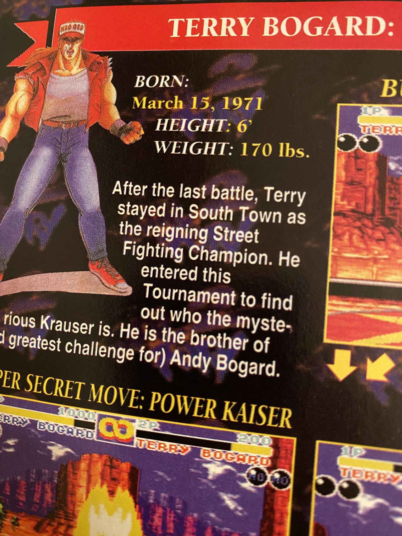 Happy Birthday Terry Bogard!!  49 today!! 