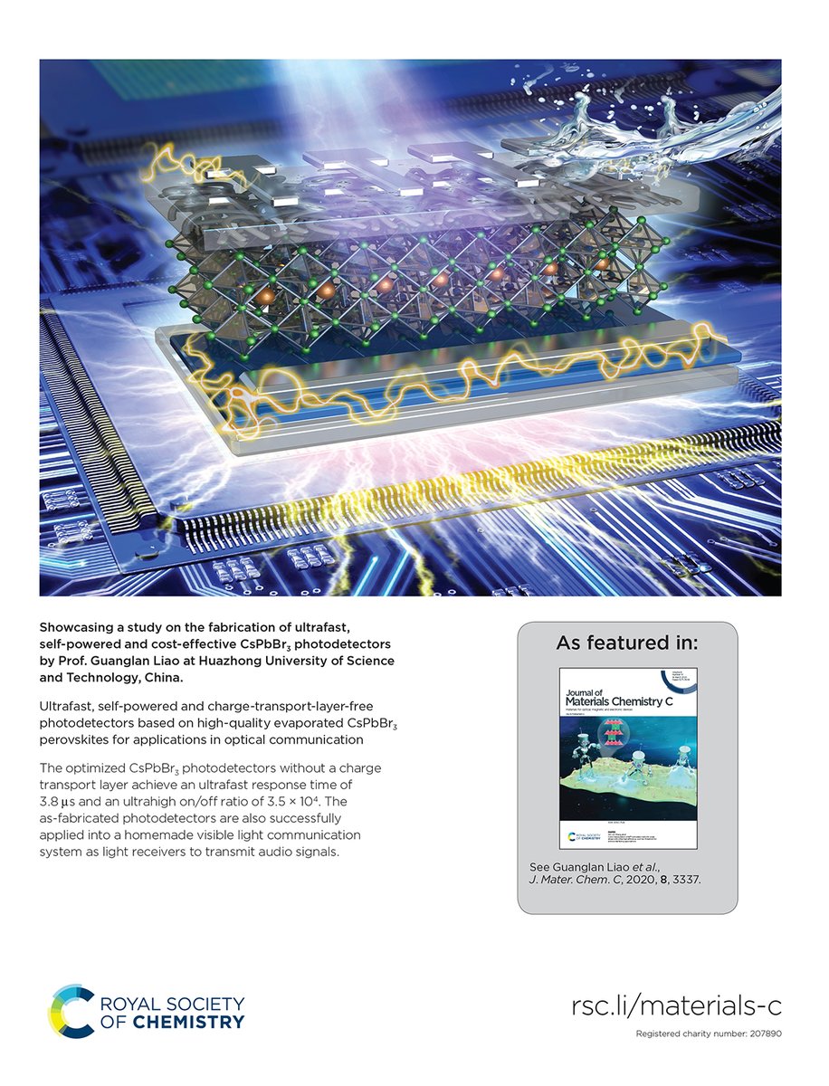 J Mater Chem Family Check Out The Inside Back Cover Of Jmaterchem C Issue 10 Ultrafast Self Powered And Charge Transport Layer Free Photodetectors Based On High Quality Evaporated Cspbbr3 Perovskites For Applications In Optical