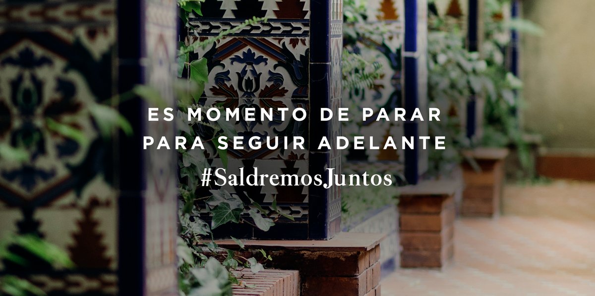 Alhambra_Es's tweet photo. Es momento de parar desde la responsabilidad, generosidad y solidaridad. Parar y mostrar lo mejor de nosotros mismos para salir reforzados, porque con la colaboración de todos, pronto #SaldremosJuntos https://t.co/KXp3TIw6Bb