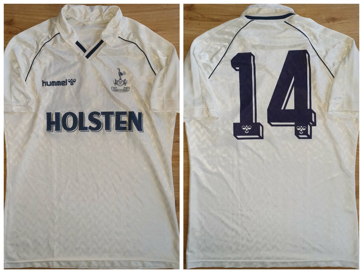Our match vs Man United today has been postponed, this isnt the 1st time it's happened. Gazza's home debut in 1988 vs Coventry didnt go ahead. This shirt was meant to be worn vs Conventry and later was by Paul Moran vs Arsenal in a 3-2 loss when Paul did make his home appearance