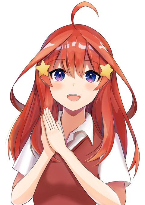 フェイさんがTwitterに投稿した中野五月(五等分の花嫁)のイラスト。