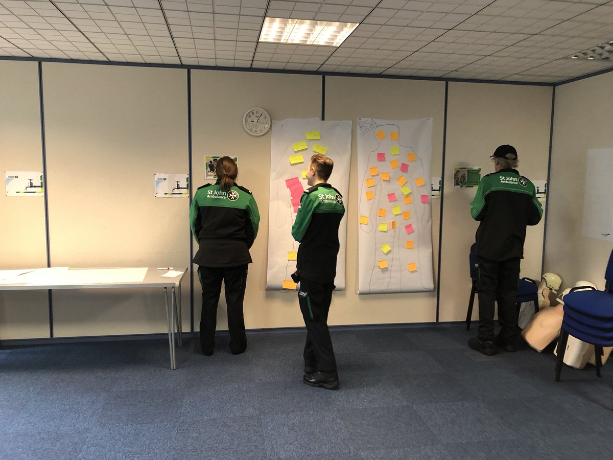 #mysjaday Here in Poole today on day two of the demonstrator course, people already hard at work