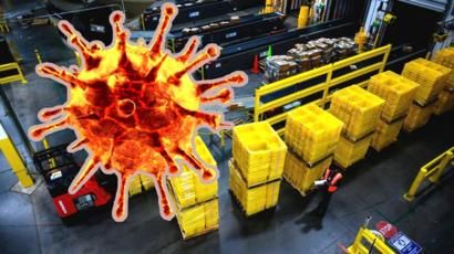 AmazonEnLucha's tweet photo. ‼️@Amazon confirma 3 casos de #Coronavirus en 3 almacenes pero descarta cerrarlos
📌 La plantilla se subleva: "Anteponen el dinero a la salud". Desde @CCOO anuncian que habrá demanda ante la Inspección de Trabajo
🔎➡️https://t.co/gkYyslIlFR
#BoicotAmazon
@JeffBezos @Marseglia https://t.co/6ASi6nygnn
