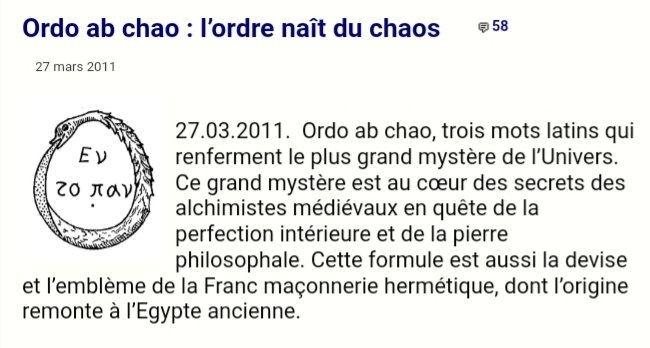 Attali et le concept de "peur structurante"... Comprenez bien sa devise : "Ordo ab chao".  #NWO  #COVIDー19  http://consciencequantique.com/2011/03/27/ordo-ab-chao-2/ https://twitter.com/carolline031/status/989468058094796800?s=19