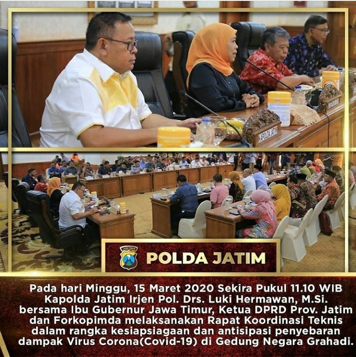 Raapat  Kordinasi 

#jawatimur
#CoronaVirusUpdates