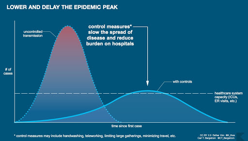 a graph showing the spread of disease