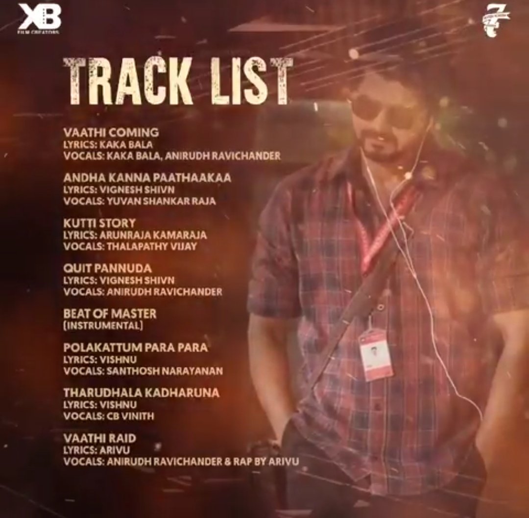 iamkalaiarsan's tweet photo. #VaathiTracklist
#Master 
🔥🔥🔥🔥 https://t.co/DST6m85xYz