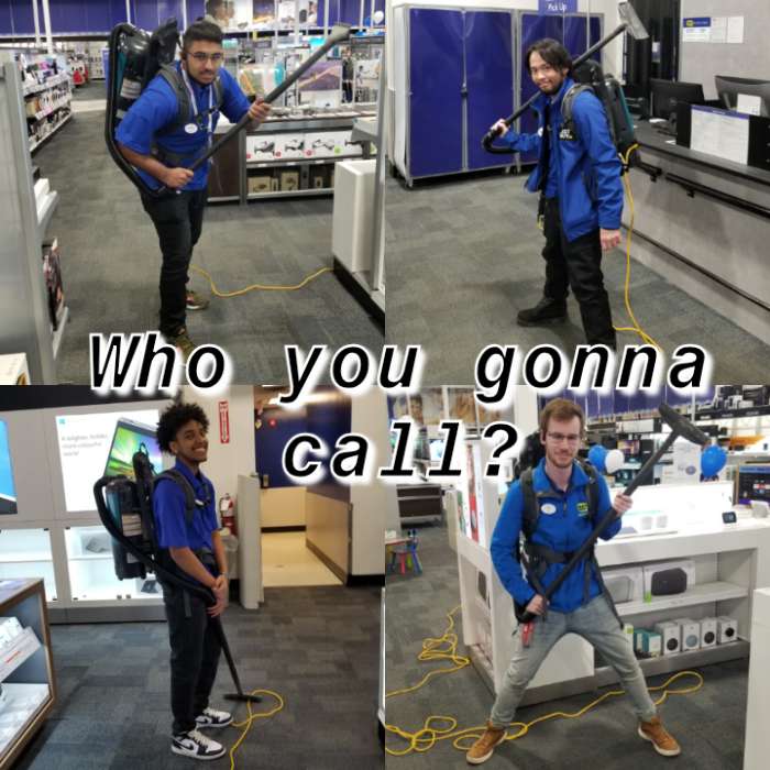 MARVlogsOcenar's tweet photo. #GhostBusters!!!! 🤣
#LifeAtBestBuy @LifeAtBestBuy #BestBuyCanada @BestBuyCanada #BestBuy @BestBuy #BestBuy902 #BestBuyWestHills #BestBuyStewartGreen #BeAmazing #HavingFunWhileBeingTheBest https://t.co/3BQyQZHA8R