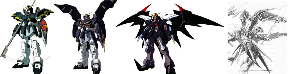 I dunno, man. Why would you design four variants of the same Gundam?