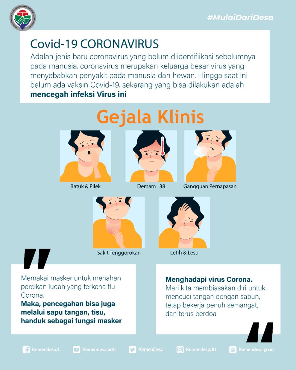 ga94255538's tweet photo. Seruan Gus Menteri @halimiskandarnu 

#COVID19 intinya, harus waspada bekali diri dgn pengetahuan memadai (faktor risiko, gejala, pencegahan, pencarian pertolongan segera). tetap rasional dgn ga perlu panik atau membangun kepanikan massa.

#CoronaVirusUpdates
#COVID19indonesia https://t.co/TqElD60zzU