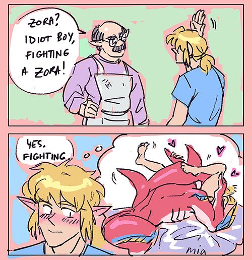 this was deleted from tumblr for being spicy so I have to inflict it here instead #sidlink #loz 