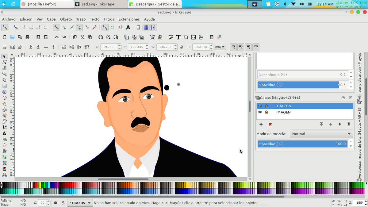 LeonDanArt's tweet photo. #TrabajandoAndo  #Casual #Sabado en #Inkscape #Linux #ArchLinux #cambiandodeestilo #18demarzo
 #expropiacionpetrolera #LazaroCardenas #TrazoaMouse #primeraprueba de #colores  #cmyk #artesVisuales #ArteGeek  #artedigital #vectorart #GraffArt  #disenografico #pixelart https://t.co/5B29jCytmf