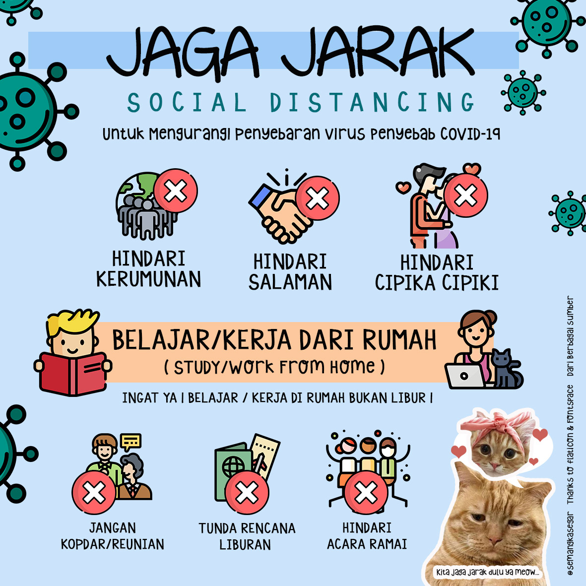 29 Ide Contoh Gambar Poster Jaga Jarak Dan Hindari Kerumunan Terkini Homposter