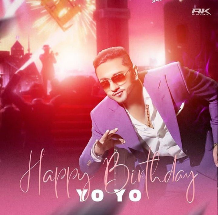 Wishing A Very Happy Birthday  To King Of Rap Yo Yo Honey Singh have a great day and year ahead! 
