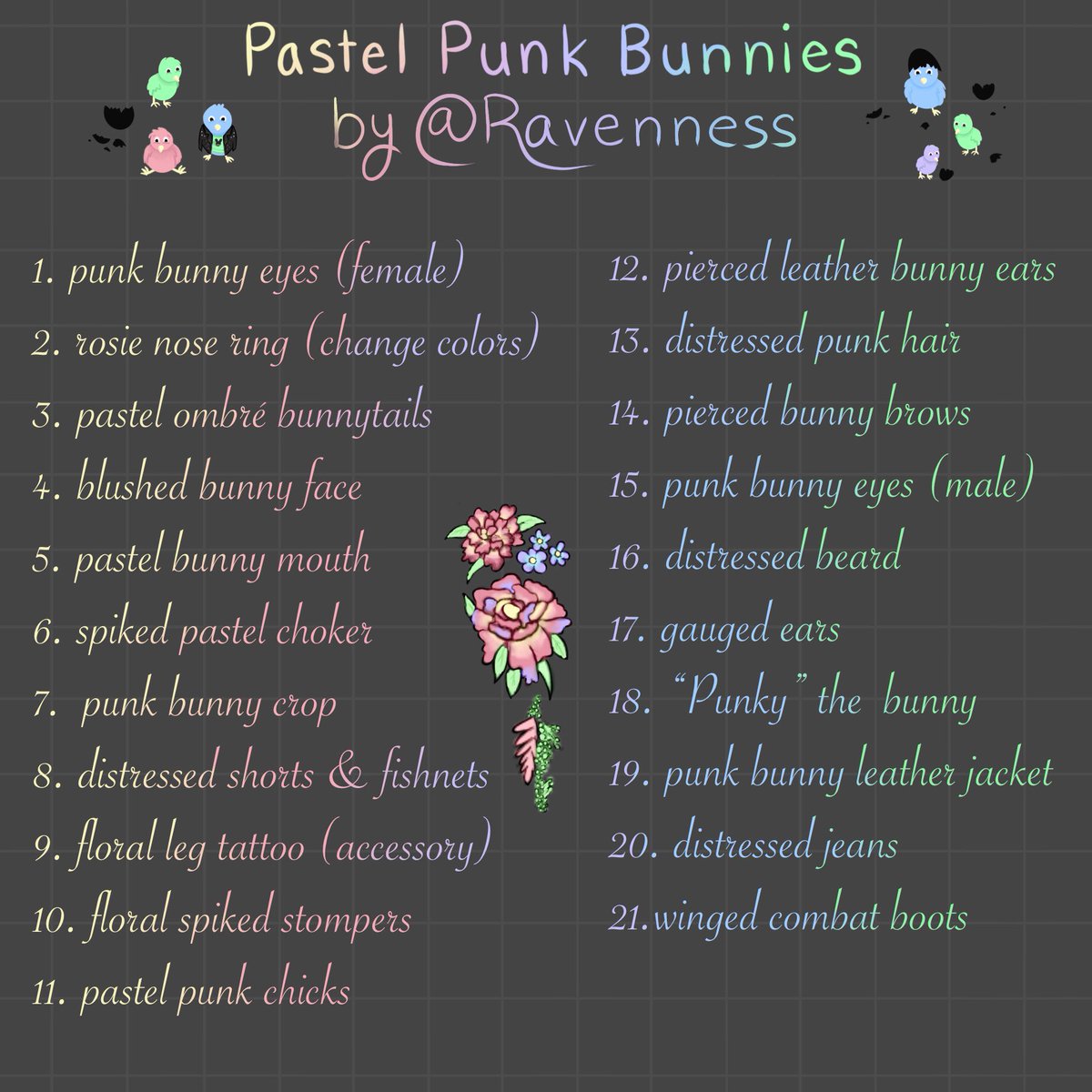 ravennessHR's tweet photo. My grab design for #springbunnies @HighriseApp 🥰🥰🥰 https://t.co/flpukqsewh
