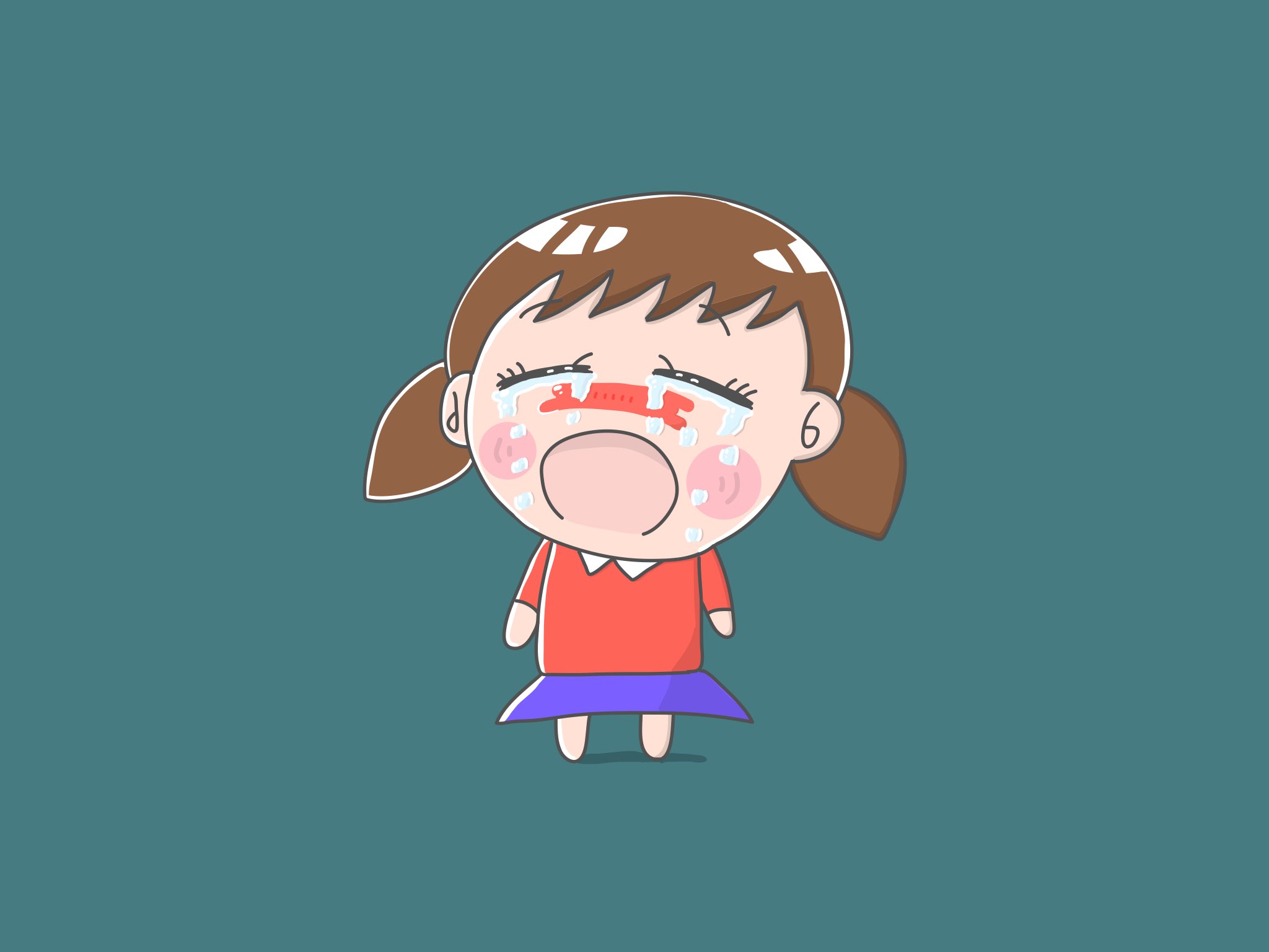 Aki かわいい子供 動物イラスト描きます V Twitter 泣き崩れる女の子 イラスト イラストレーター アート 絵 Artlife Illust Illustrator Art 子供 女の子 Kids Girl 涙 号泣 イラスト好きな人と繋がりたい お絵描き好きな人と繋がりたい