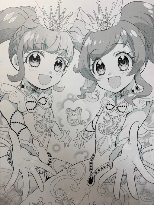 プリ☆チャン原画シリーズ✨✨
発売中のちゃお4月号、最終回の原稿です✨
#prichan #プリチャン 
