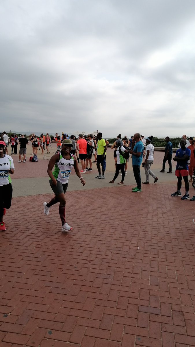 SpokaziJordan's tweet photo. We did Fam🙌🏾🙌🏾🙌🏾. First half marathon in the bag.
This amazing lady paced me all the way. It was amazing, it's official I'm hooked. We doing it again.
#FetchYourBody2020
#90DAYSWITHOUTSUGAR2020
#RunningWithTumiSole
#VitalityRWC
#DeloitteChallenge https://t.co/FqKViZxo4t