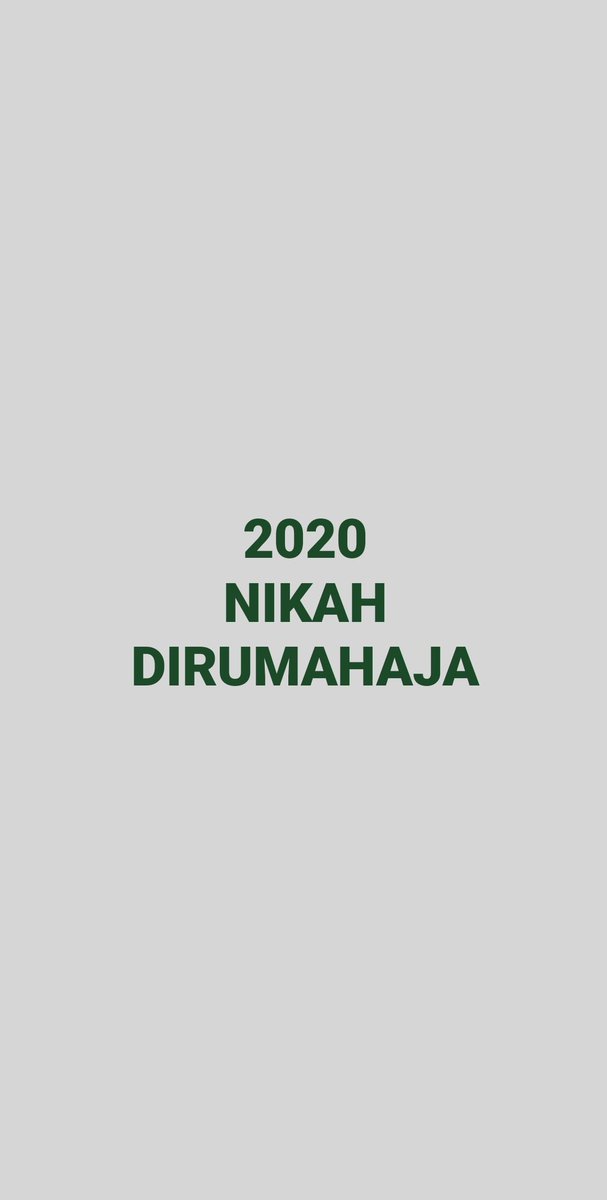 2020 nikah #dirumahaja