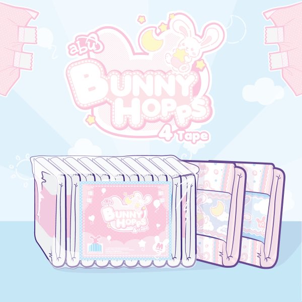 ABUNappies's tweet photo. We’re going to brighten up your Sunday with a little giveaway! A bag of the newly arrived #BunnyHopps 4 tape edition! You must follow us, like &amp; RT this tweet to enter. The winner has to be within our U.K. / E.U. shipping zones and will be selected at 9am tomorrow! #HappySunday https://t.co/1UjuHWYVkY