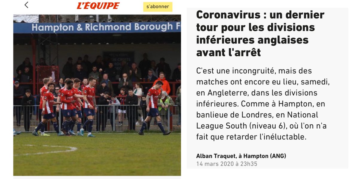 hrbfc1921's tweet photo. 🗞- Unless we’re very much mistaken, today sees our first ever report in the historic and hugely respected French daily sports newspaper @lequipe 

Here’s a link to the digital version (PAYWALL)

https://t.co/4gyJSZ9tH9 https://t.co/QZ8GS098jD