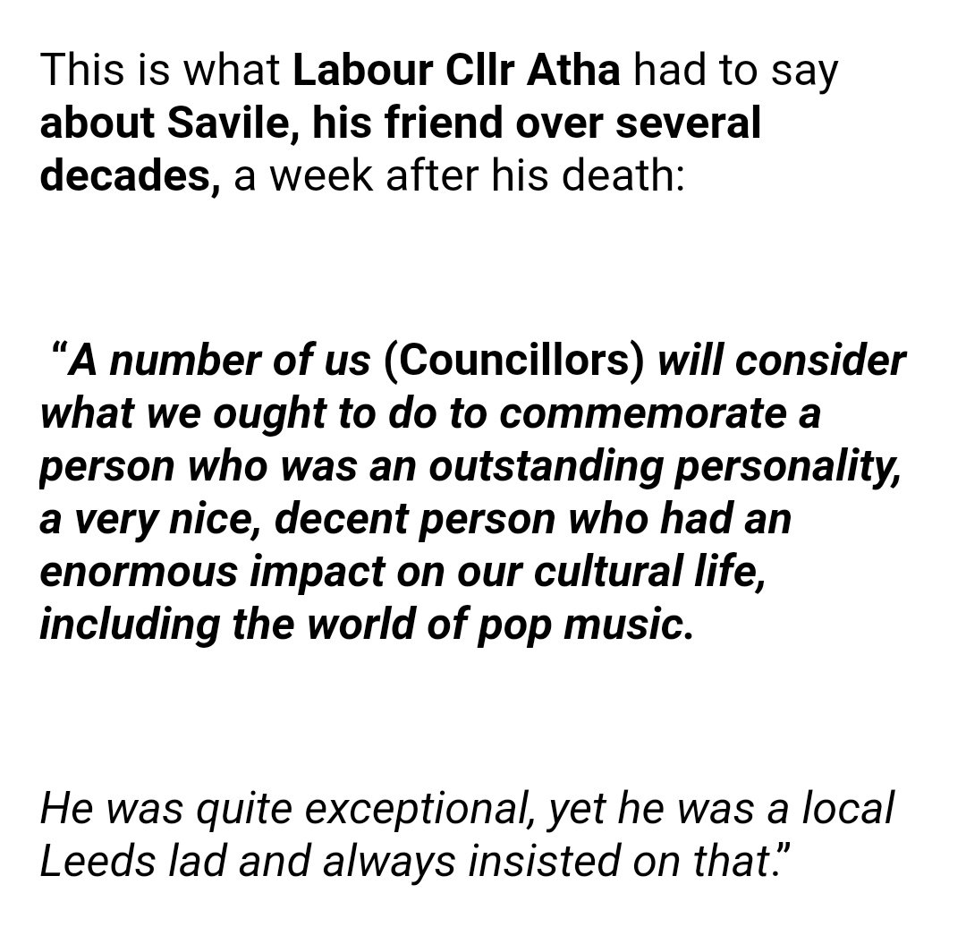 Atha, one of Savile's most vociferous cheerleaders, was a director of Radio Aire in Leeds. Hewson's uncle Dickie Denby was chairman of the paedo-incubator Radio Pennine in nearby Bradford, funded by rapist Oyston, at the same time. https://twitter.com/ciabaudo/status/1182741012764119041?s=19  https://twitter.com/ciabaudo/status/959309450094850048?s=19