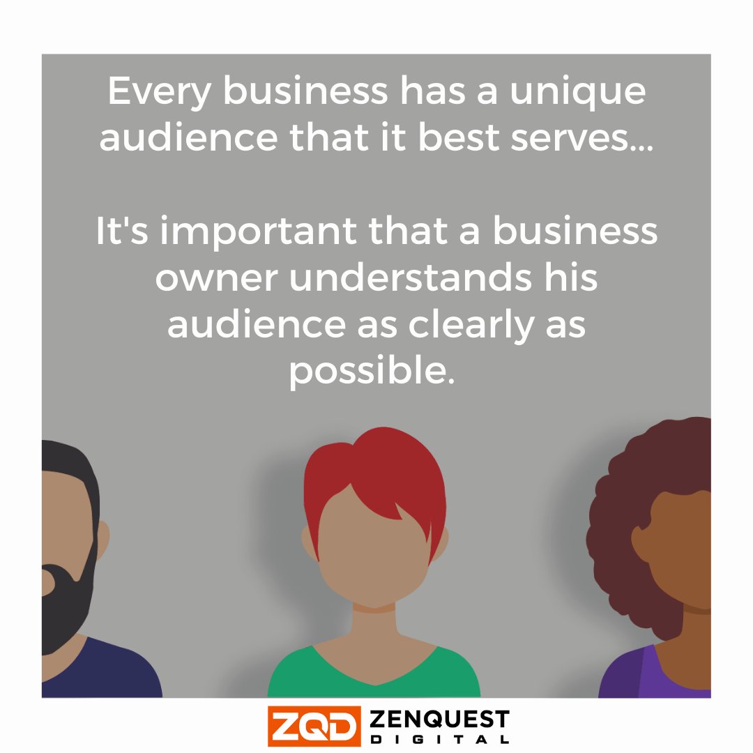 zenquestdigital's tweet photo. Understanding your Audience is the first step towards a successful business...

#zenquestdigital #digitalmarketing #leads #sales #success #idealaudience https://t.co/tBcMR6CuF0