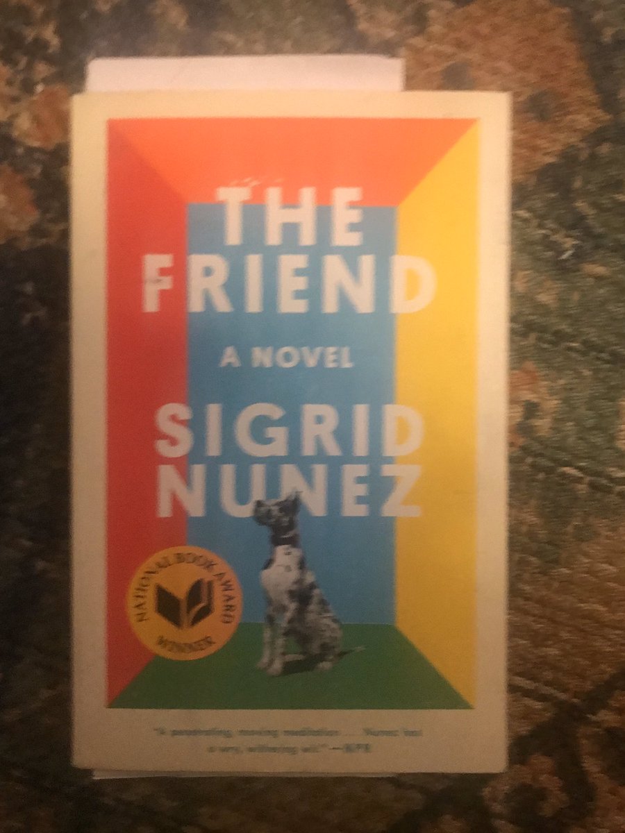 I didn’t read this for ages because I thought a book about a dog would be boring, but  @madelaine_lucas was right, and it is in fact a beautiful fragment novel (think Hardwick and Adler) about grief and mourning and care. And beautiful New York writing. There is also a dog.