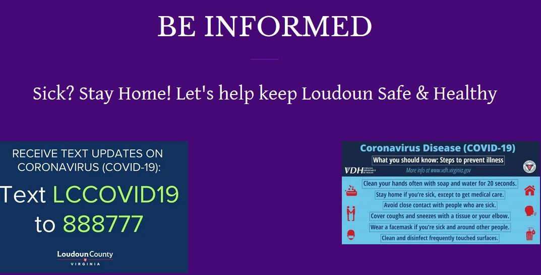 LoCoEntertain's tweet photo. #StayInformed
Sick? Stay home! Let's keep Loudoun Healthy!
#LoudounCounty #washhands #UseYourBESTJudgement https://t.co/7NusdvEG4A
