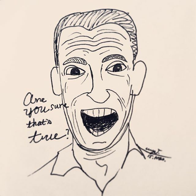 thinkingatom's tweet photo. Are you sure that’s true! / 20200315
-
#areyousure #thatis #true #man #character #caricature #face #visage #happyface #daily #drawing #sketch #english #word #vocabulary #pen #art #illustration #design #onedrawingaday #drawingeveryday #dailyatom #crys #cr… https://t.co/6UrnJl34Zl https://t.co/2ZMhFhOTAk