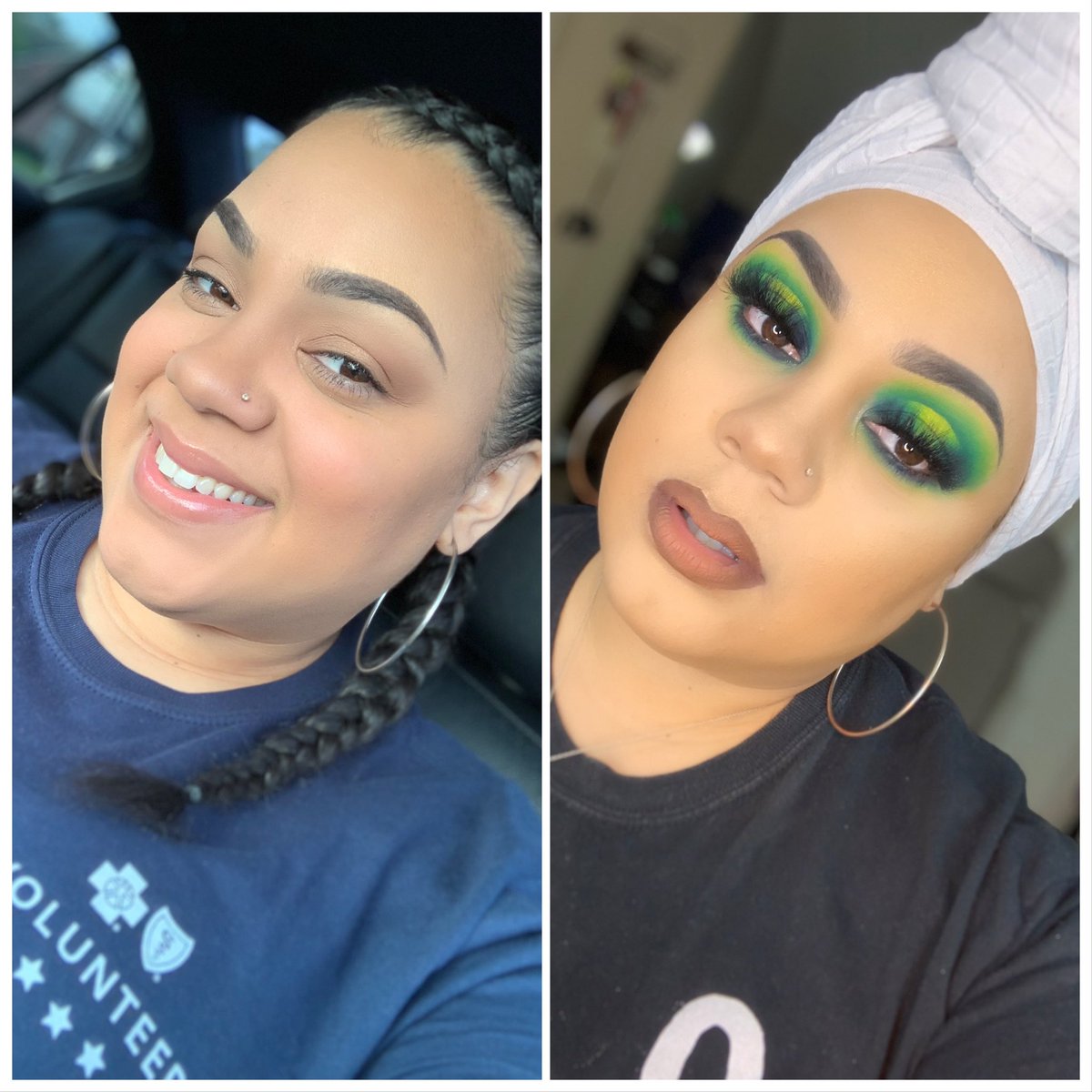 RBStudeaux's tweet photo. This before and after on myself is everything🙌🏼 Thoughts? #Trending #StayHome #beforeandafter #makeup 
@ilmakiage Your foundation and concealer is sooo bomb!! https://t.co/FFxGxfaP0p