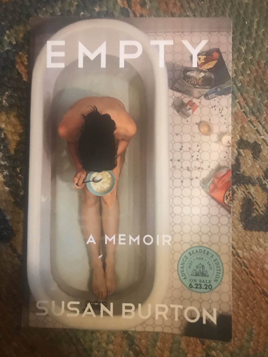 I have difficulty talking about the effect this forthcoming book by  @burtonsusan had on me. Beautiful writing about the pernicious ideology of white, female American adolescence. But it’s mostly about food and eating, and the difficult relationship our bodies have with them.
