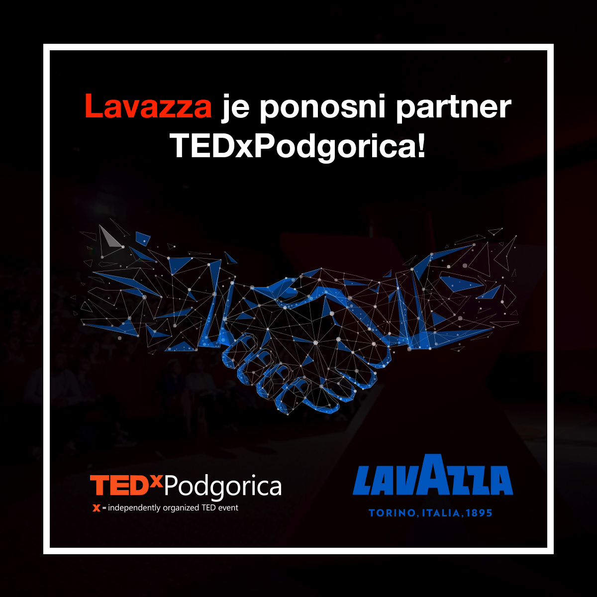 TPodgorica's tweet photo. 📌 "Jedno važno partnerstvo, savršeno u skladu s našom strategijom povezivanja brenda sa ljudima i događajima iz različitih oblasti. Strast prema inovacijama vrijednost je koju dijelimo sa TEDxPodgorica." - Lavazza Montenegro https://t.co/YTQWK4ec18