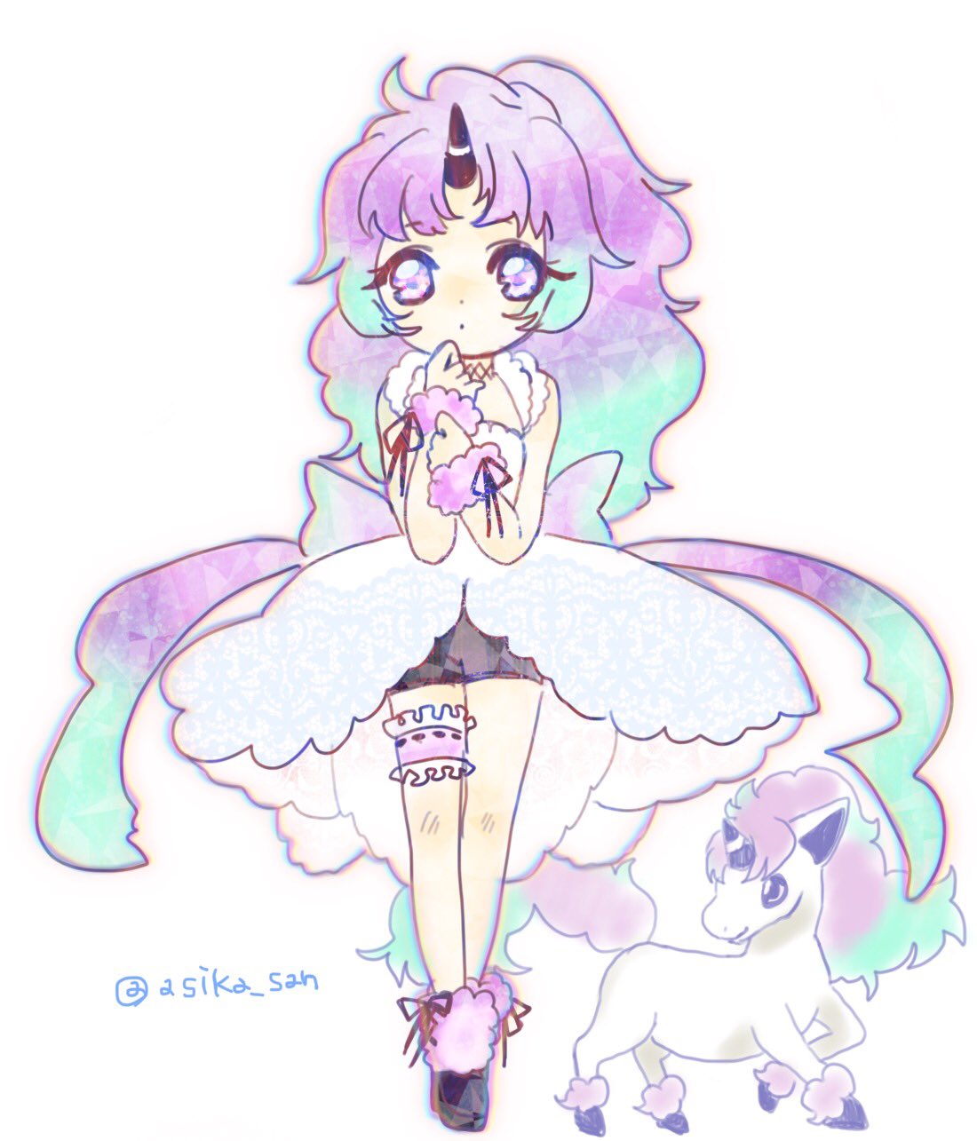 こなた あしか ガラルポニータちゃん ポケモン擬人化 ポケ擬 T Co 7hizhilcjr Twitter