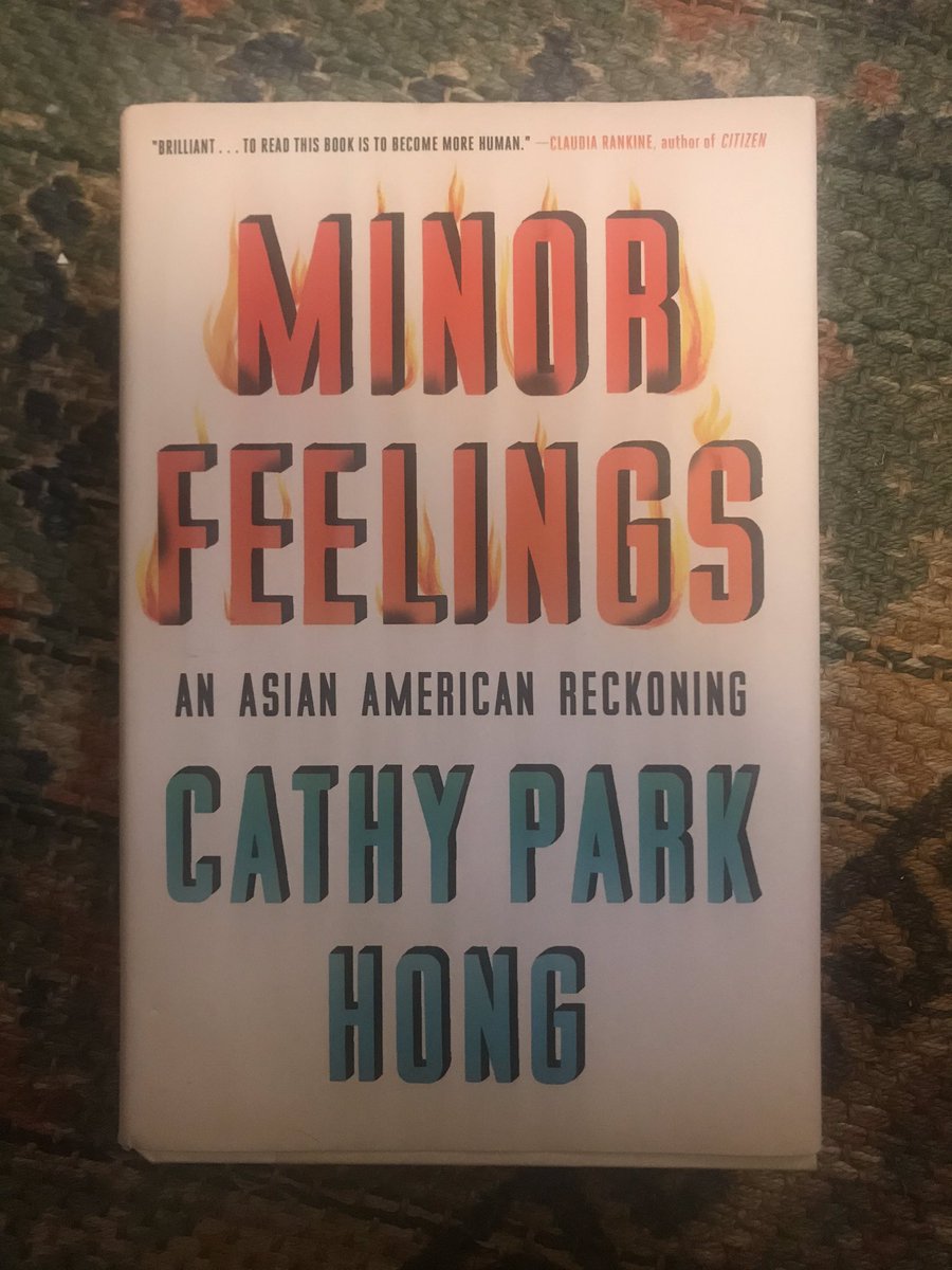 One of the smartest books I’ve read all year by  @cathyparkhong, so immersive I missed a subway stop this week, of all weeks, the worst week ever to be getting the subway. Cultural criticism written by poets is nearly always the best, in the same vein as Moten, Rankine, Nelson.