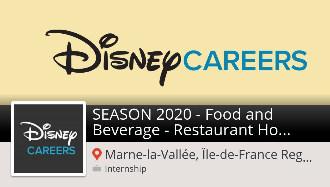 DisneyFred's tweet photo. #Disney recherche un(e) SEASON 2020 - #Food and Beverage - Restaurant #Host (F/M) CDD, postulez dès maintenant! (#MarnelaVallee) #stage  #DisneyJobs https://t.co/7lMHhaLBGk https://t.co/QMSHDOljZm