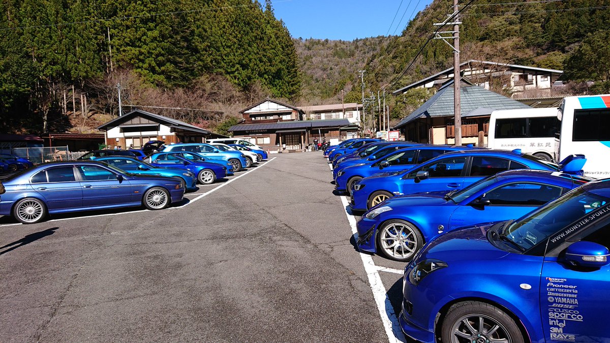 0322Shirogoma's tweet image. 青い車のオフ会行ってきたぜ #寸又峡 #impactblue