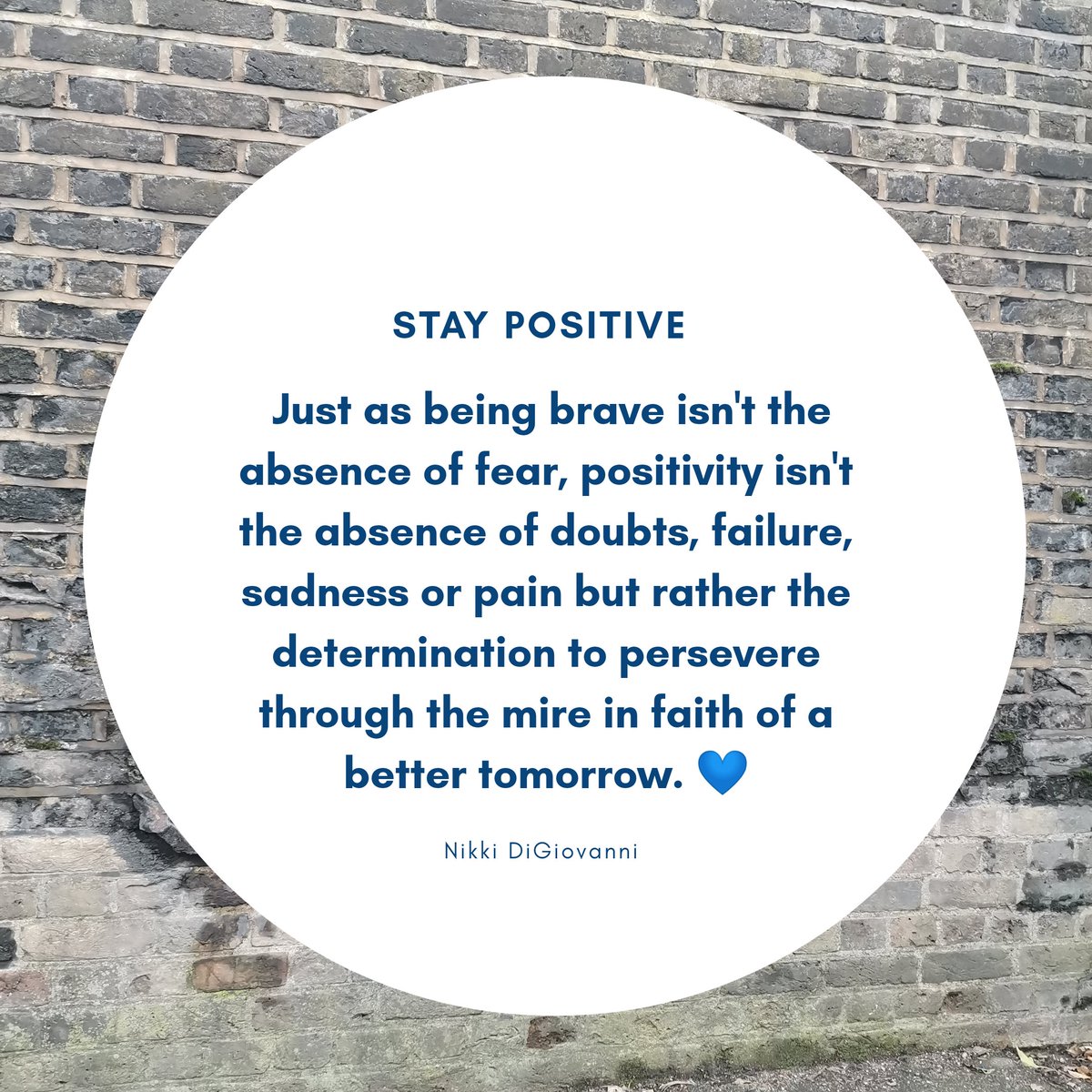 Reusegirl's tweet photo. When people ask how we survived the 'unthinkable', all I could ever respond with is that I try to be positive. You really can create your own positivity. 💙 https://t.co/9YXfhkAusz