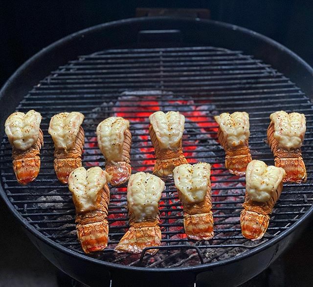 FirebrandBBQ's tweet photo. YUMMMMM! Lobster tails over charcoal are a real treat! Great job here by the folks from @lownslowmeatco in Brissy. ⁠
⁠ https://t.co/m3dvUgqcKf https://t.co/M79B6kRqYq