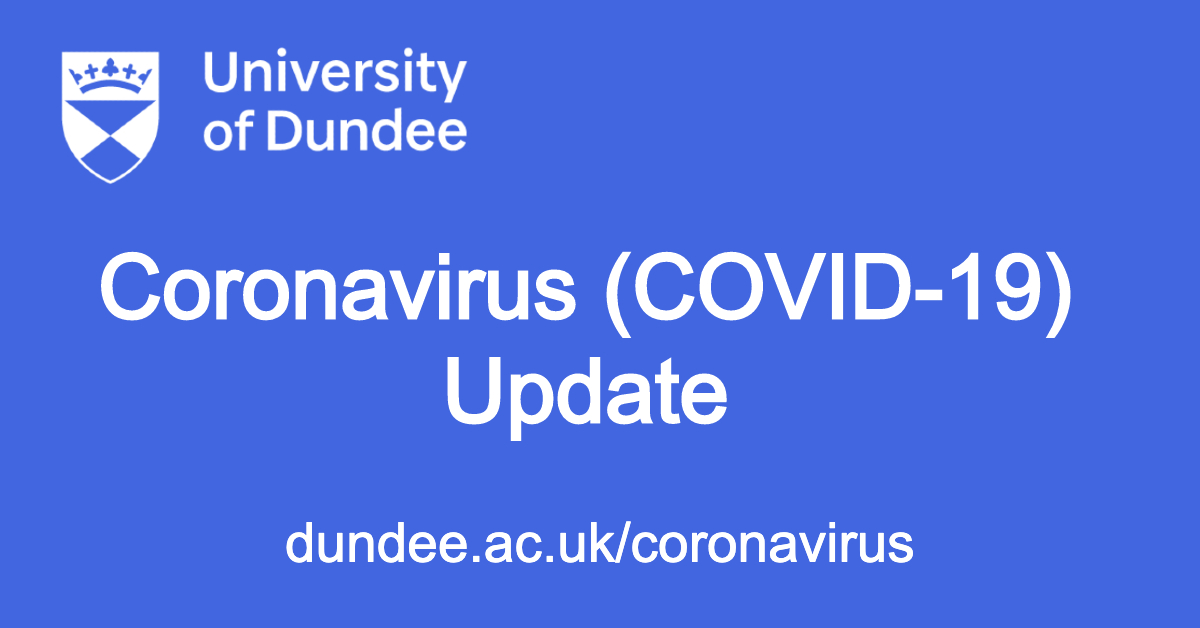 University of Dundee Twitter: "The health and wellbeing of our students and staff paramount. We have decided to suspend the face to face delivery of learning and teaching from Monday