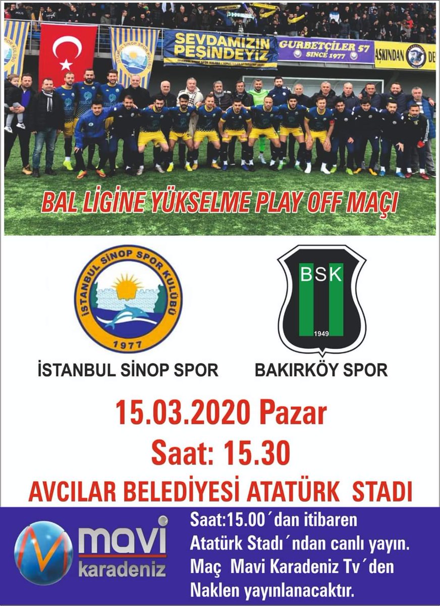 İstanbul Sinopspor (@istsinopspor) on Twitter photo 