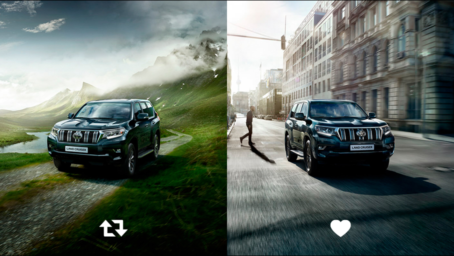Toyota_Esp's tweet photo. Y tú, ¿qué #Landcruiser serías?
🔁Campo
❤️Ciudad https://t.co/EtZGYqVFLh