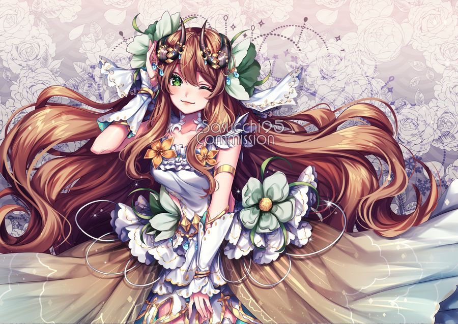 colored sketch commission for MoonliqhtRose on DA :”)