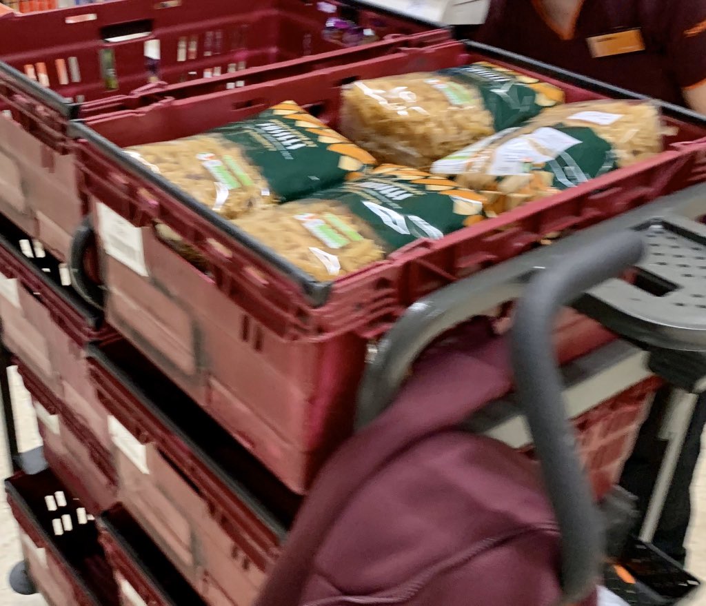 MattAllenUK's tweet photo. Following my failed attempt to do shopping in @Asda Penryn, I’am now attempting it at @sainsburys Truro...not much better here! Just a suggestion but surely the online shopping should be limiting bulk buying items e.g. pasta x 8? (See pic below) #wherehasallthetoiletrollgone https://t.co/Wo6UgE1KEc