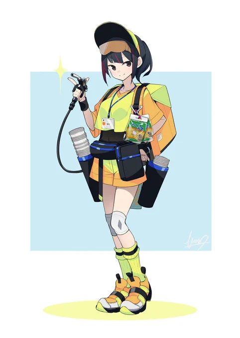 ビールサーバー。 #オリジナル #女の子 https://t.co/67kDurobfA 