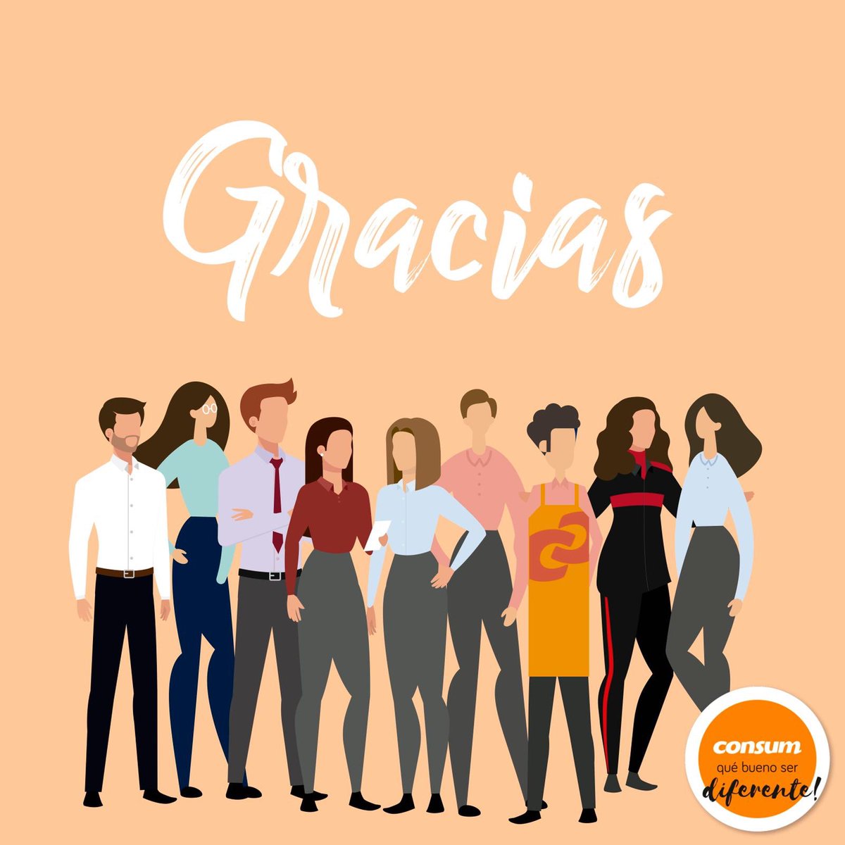 Compañer@s de tienda, plataforma y logística, son días muy complicados pero como siempre,  SUPERándolo todo y con una SONRISA 🙌🏻

Esto también pasará y nos hará más fuertes 🧡

Y mañana volveremos a subir  la persiana y así cada día...💪🏻😊