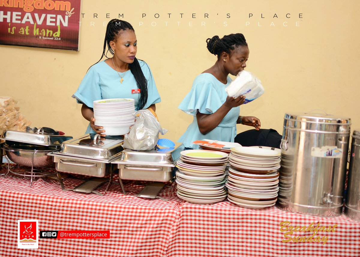 TremPottersPlac's tweet photo. Breakfast Sunday was a huge success as everyone present in church dined from our wide delicacies.

#TREM #TREMPOTTERSPLACE #AllGrace #BreakfastSunday https://t.co/itv6m4q21e